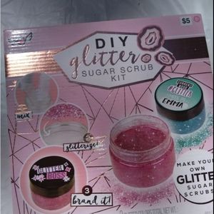 DIY glitter sugar scrub kit